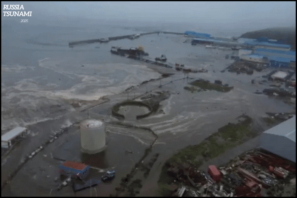 Russia Earthquake and Volcano Eruption