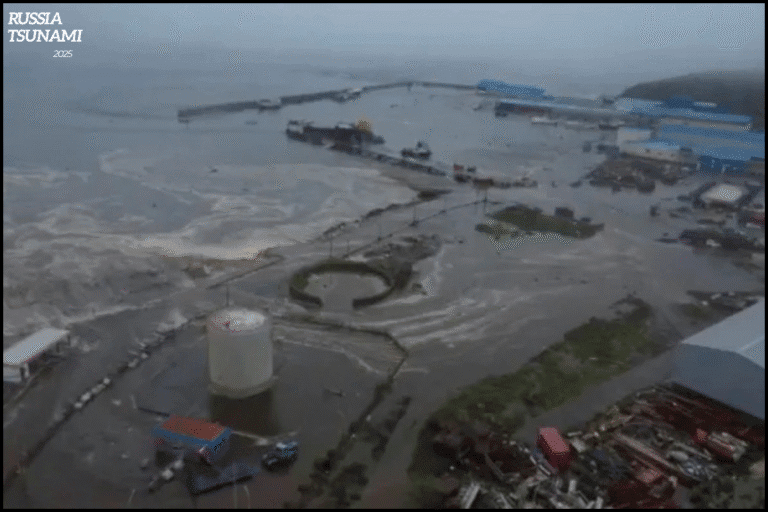 Russia Earthquake and Volcano Eruption