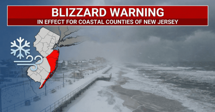 Winter Storm Warning in New Jersey