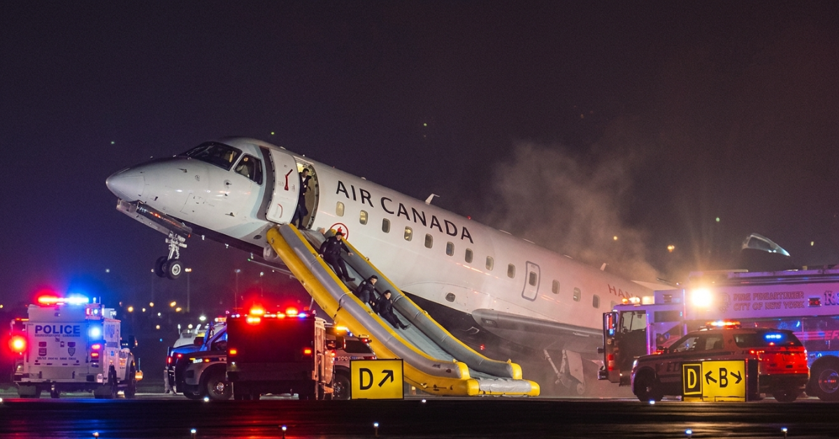 LaGuardia Plane Crash: Pilots Killed in Fiery Air Canada Collision at NYC Airport